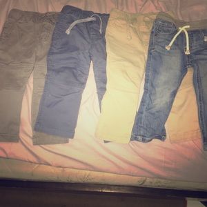 4 pairs of Cat& jack toddler boy pants